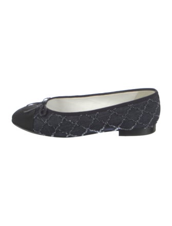 Chanel 2023 Interlocking CC Logo Ballet Flats
