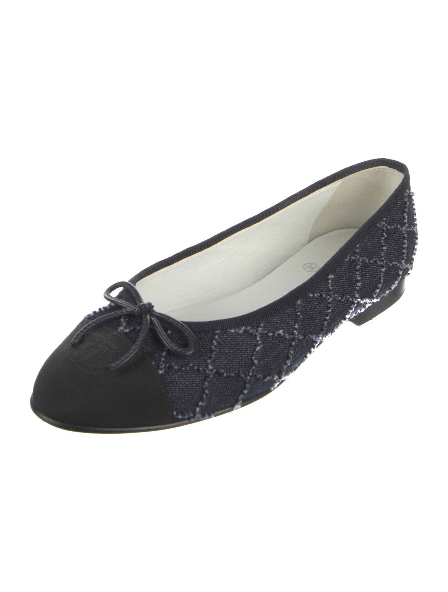 Chanel 2023 Interlocking CC Logo Ballet Flats