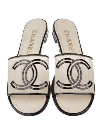 Chanel 2021 Interlocking CC Logo Slides