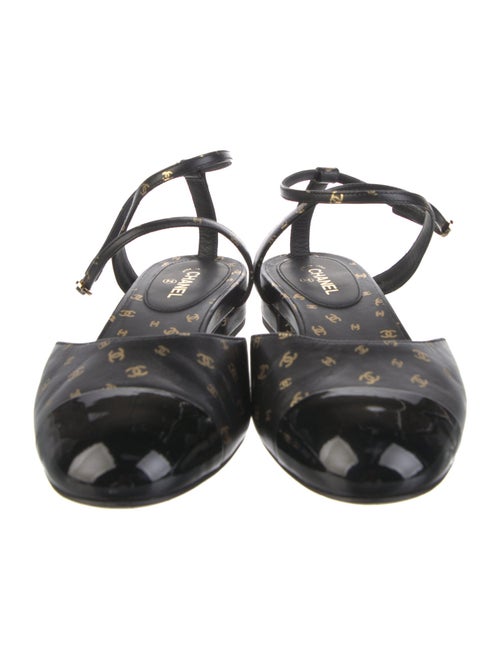 Chanel 2023 Interlocking CC Logo Slingback Flats