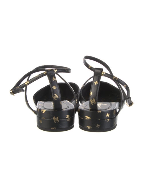 Chanel 2023 Interlocking CC Logo Slingback Flats