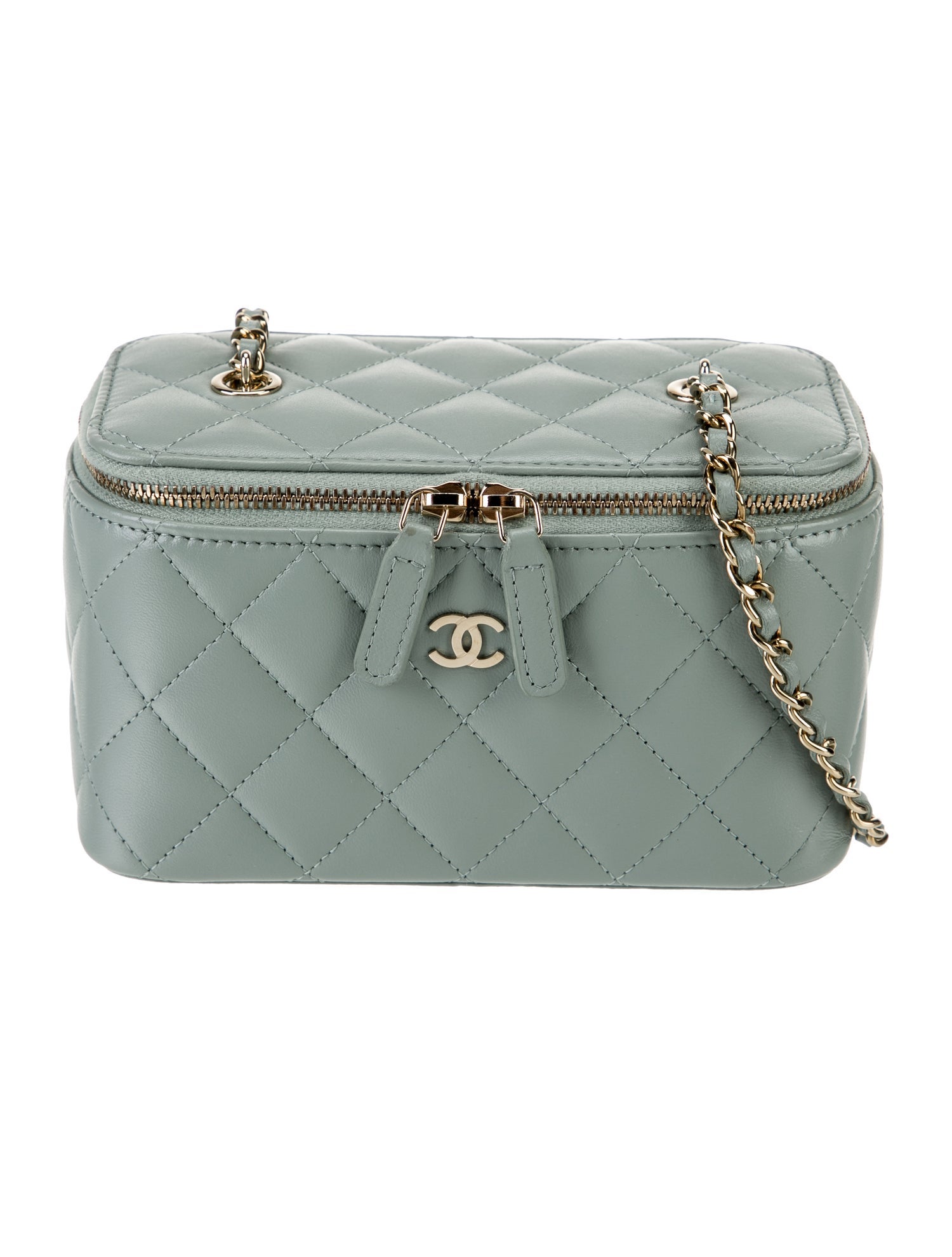 Chanel CC Vanity Case w/ Chain