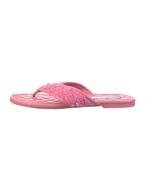 Chanel 2023 Interlocking CC Logo Flip Flops