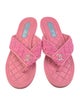 Chanel 2023 Interlocking CC Logo Flip Flops