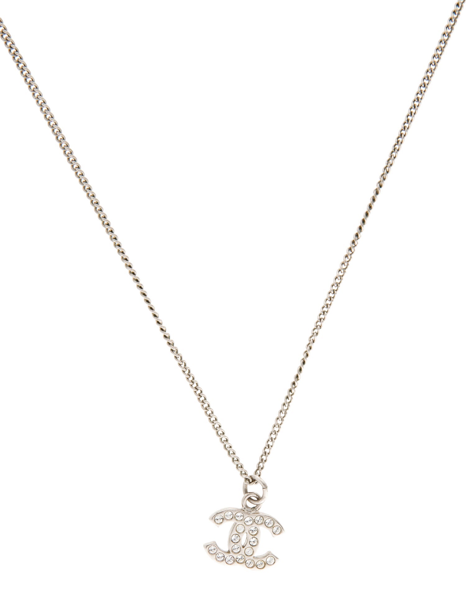 Chanel Strass CC Pendant Necklace