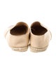 Chanel Interlocking CC Logo Leather Espadrilles