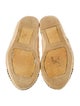 Chanel Interlocking CC Logo Leather Espadrilles
