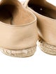 Chanel Interlocking CC Logo Leather Espadrilles