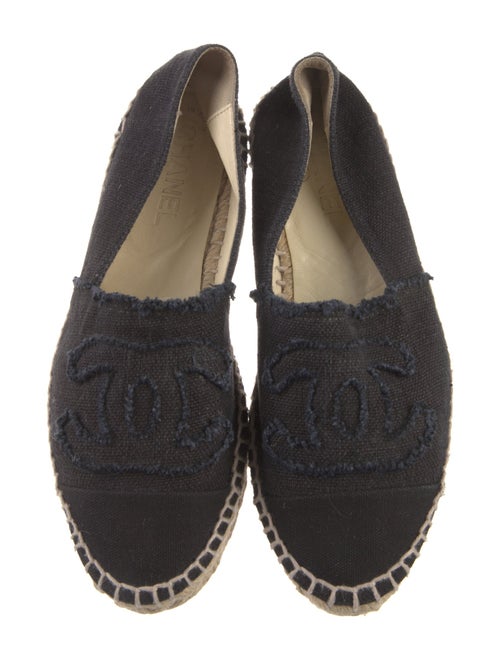 Chanel Interlocking CC Logo Canvas Espadrilles