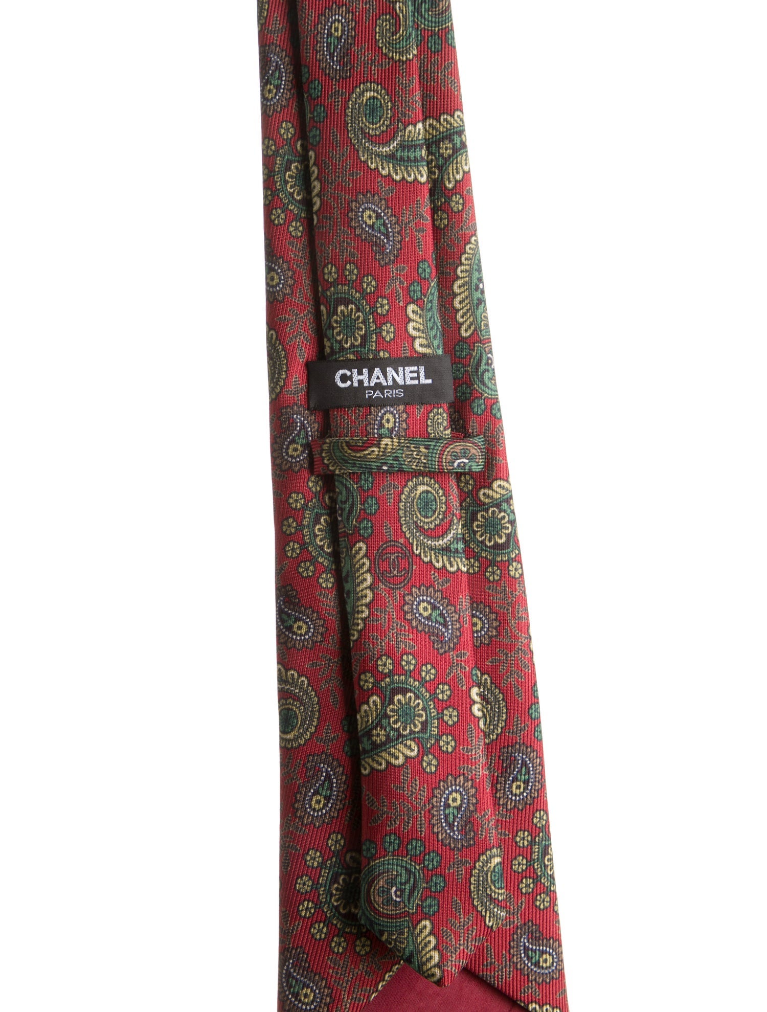 Chanel Paisley Silk Tie