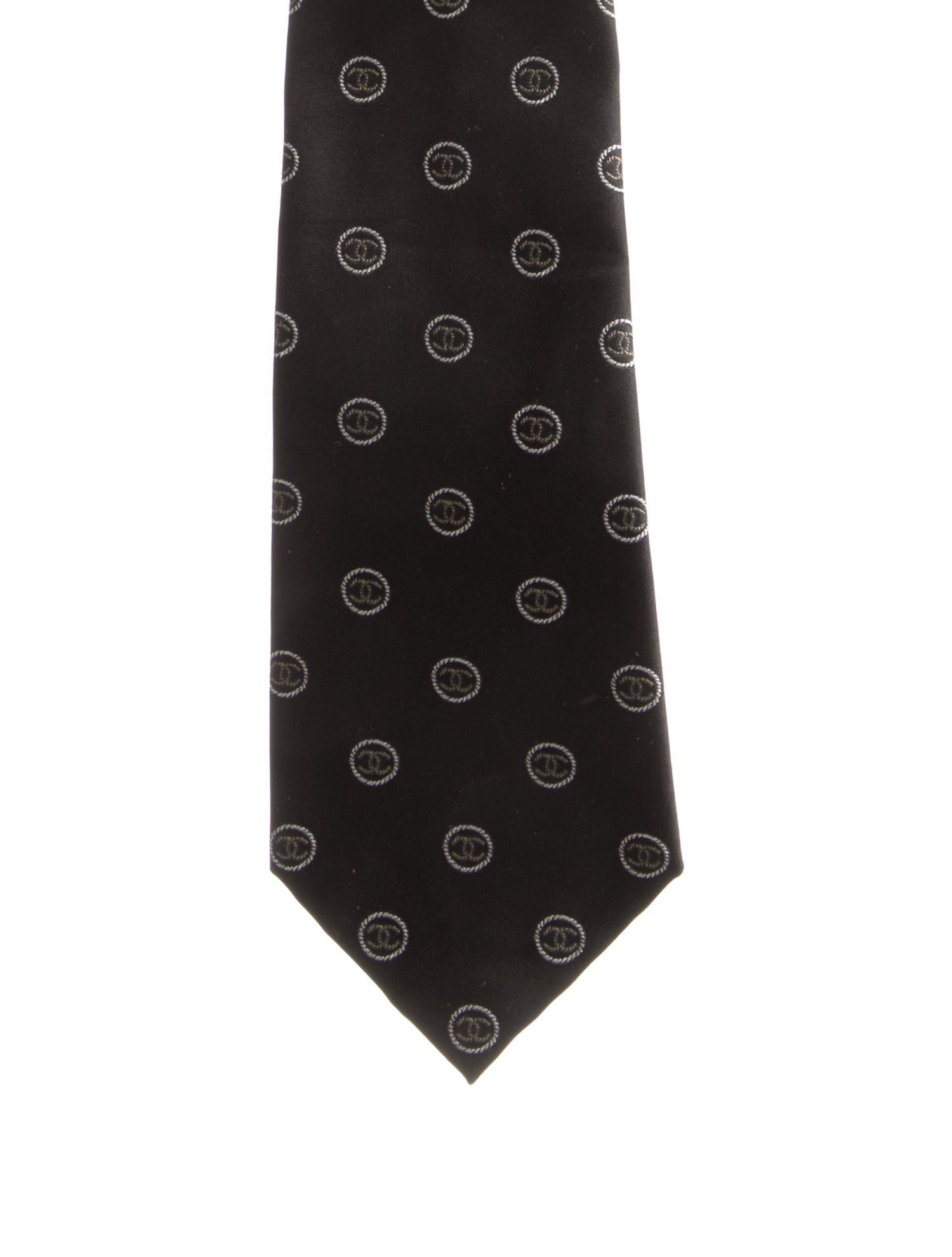 Chanel 2023 Interlocking CC Logo Tie