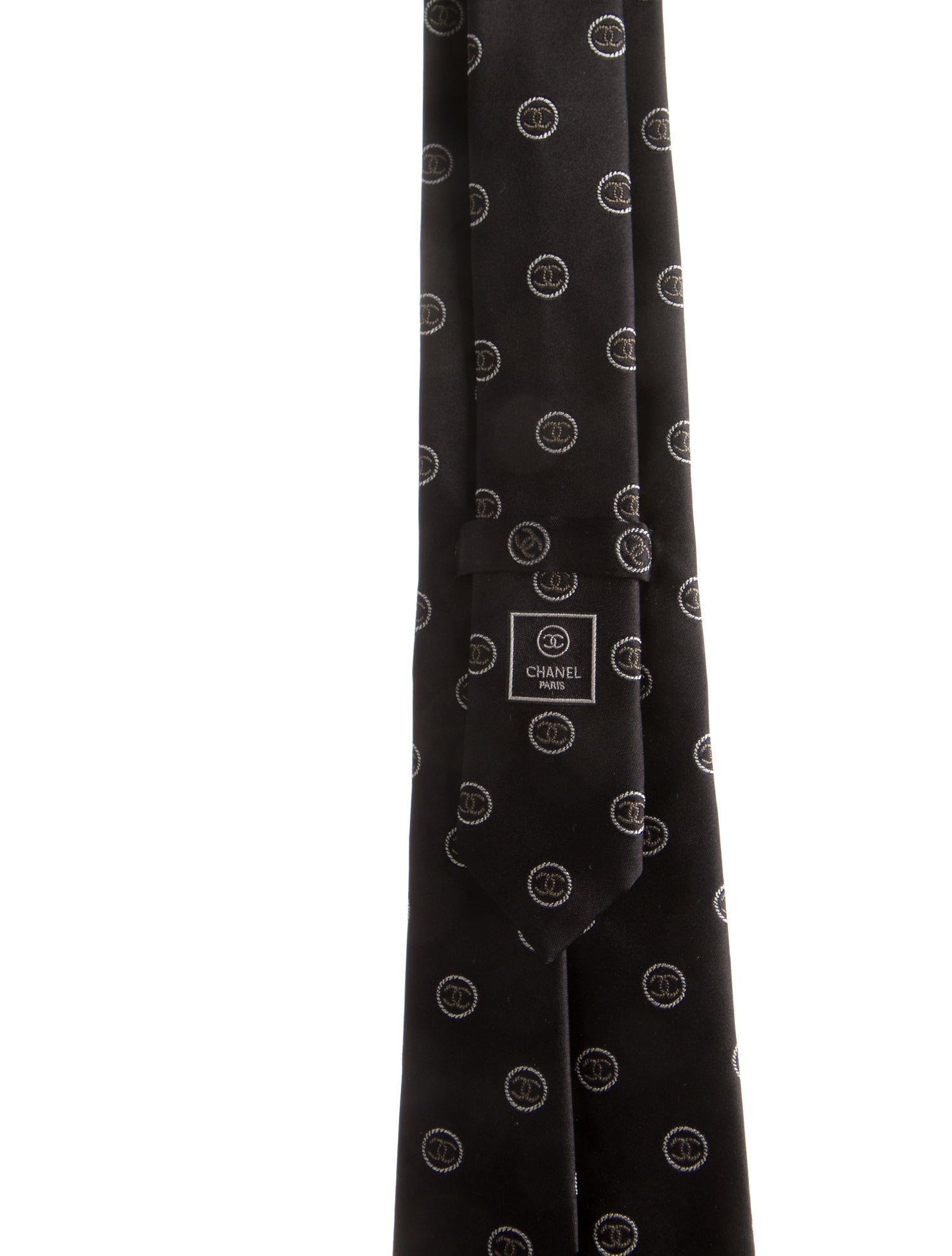 Chanel 2023 Interlocking CC Logo Tie