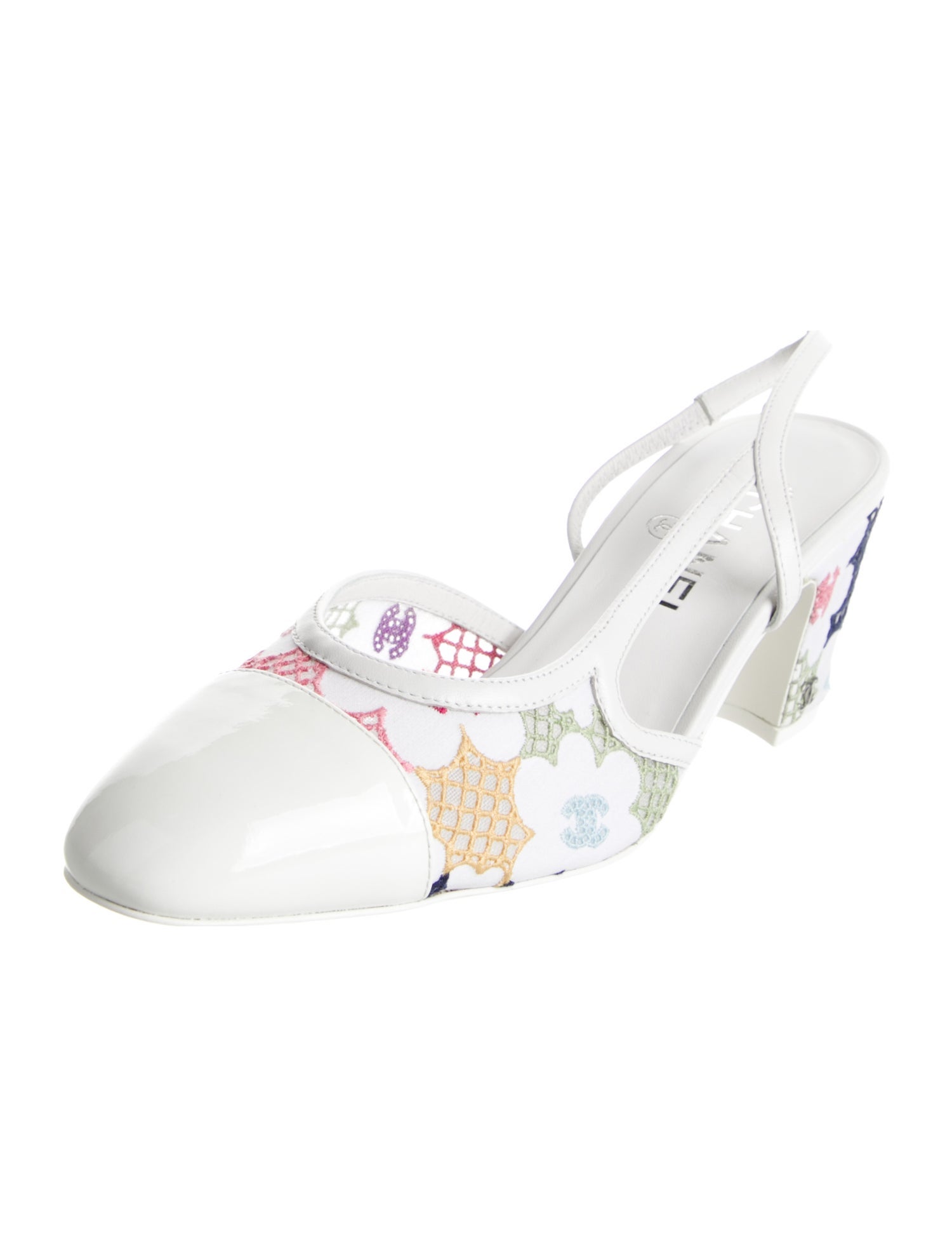 Chanel 2024 Interlocking CC Logo Slingback Pumps