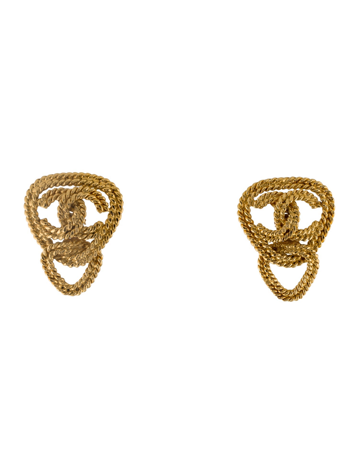 Chanel Vintage CC Clip-On Earrings