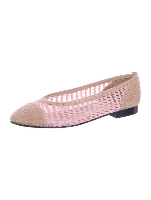 Chanel 2025 Interlocking CC Logo Ballet Flats
