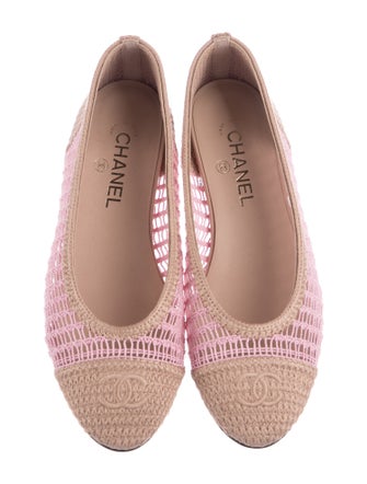 Chanel 2025 Interlocking CC Logo Ballet Flats