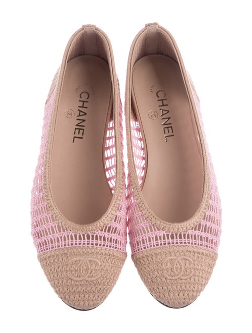 Chanel 2025 Interlocking CC Logo Ballet Flats