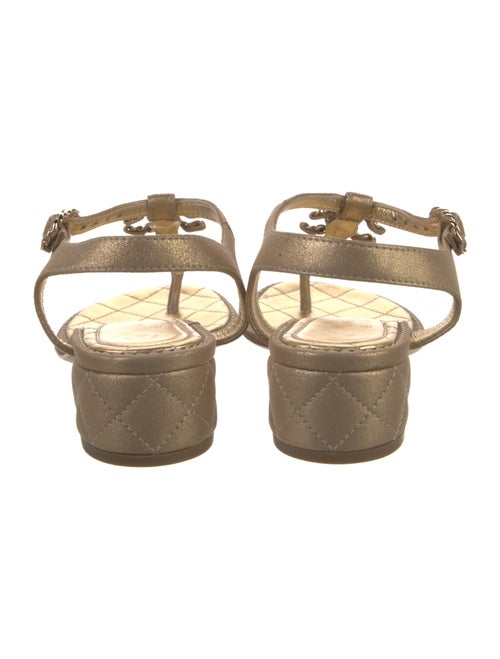 Chanel 2018 Interlocking CC Logo Slingback Sandals