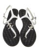 Chanel 2016 Interlocking CC Logo T-Strap Sandals