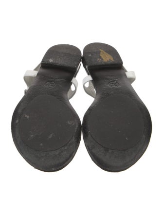 Chanel 2016 Interlocking CC Logo T-Strap Sandals