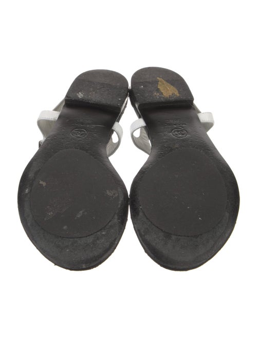 Chanel 2016 Interlocking CC Logo T-Strap Sandals