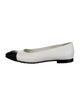 Chanel Interlocking CC Logo Goat Leather Ballet Flats