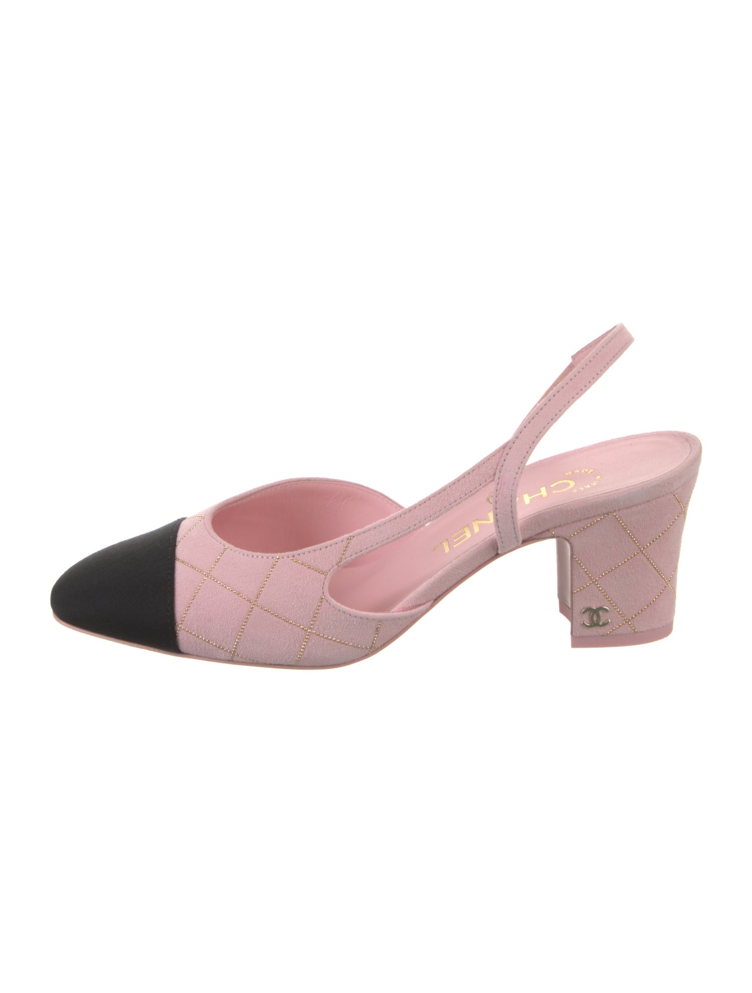 Chanel 2025 Interlocking CC Logo Slingback Pumps