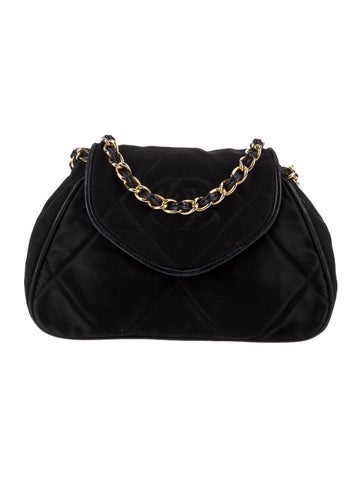 Chanel Crossbody Bags Mini Satin Flap Evening Bag