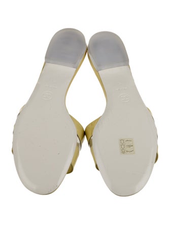 Chanel Interlocking CC Logo PVC Slides