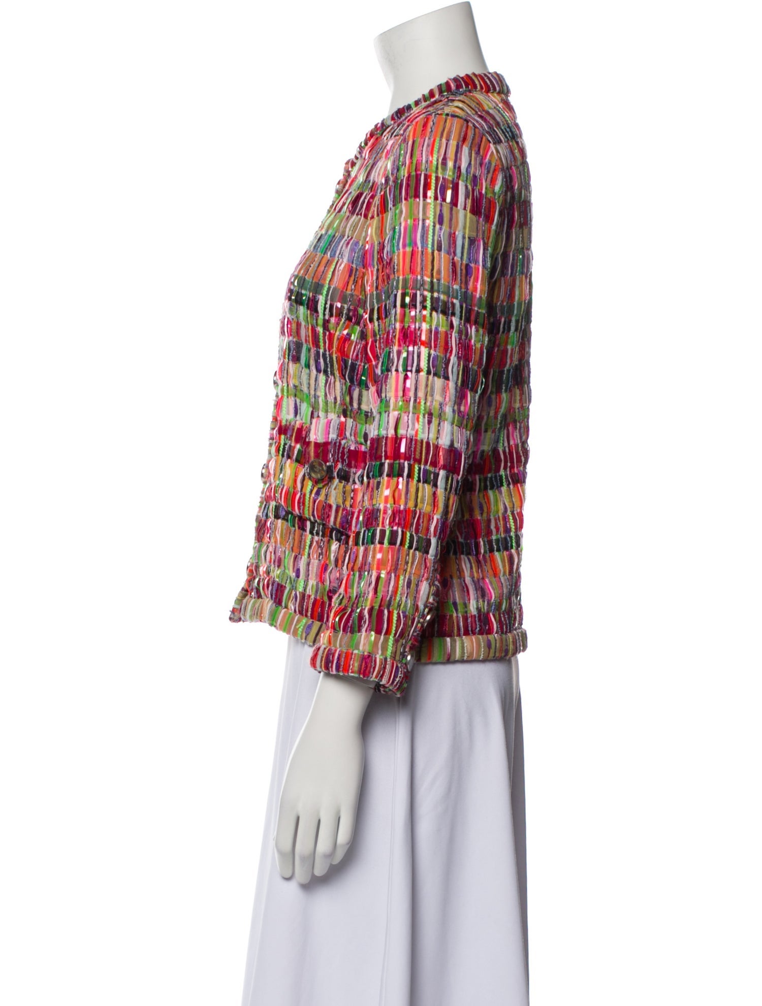 Chanel 2016 Plaid Print Jacket