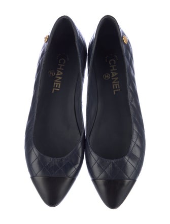 Chanel 2015 Interlocking CC Logo Flats