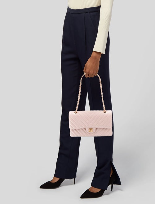 Chanel Classic Chevron Medium Double Flap Bag w/ Tags