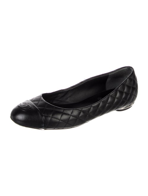 Chanel 2014 Interlocking CC Logo Ballet Flats