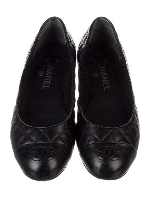 Chanel 2014 Interlocking CC Logo Ballet Flats