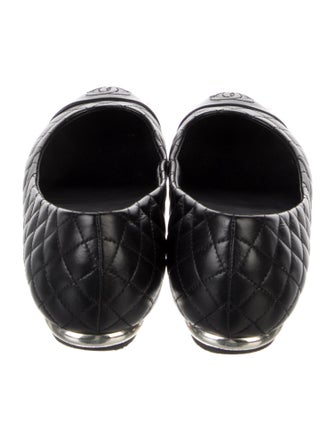 Chanel 2014 Interlocking CC Logo Ballet Flats