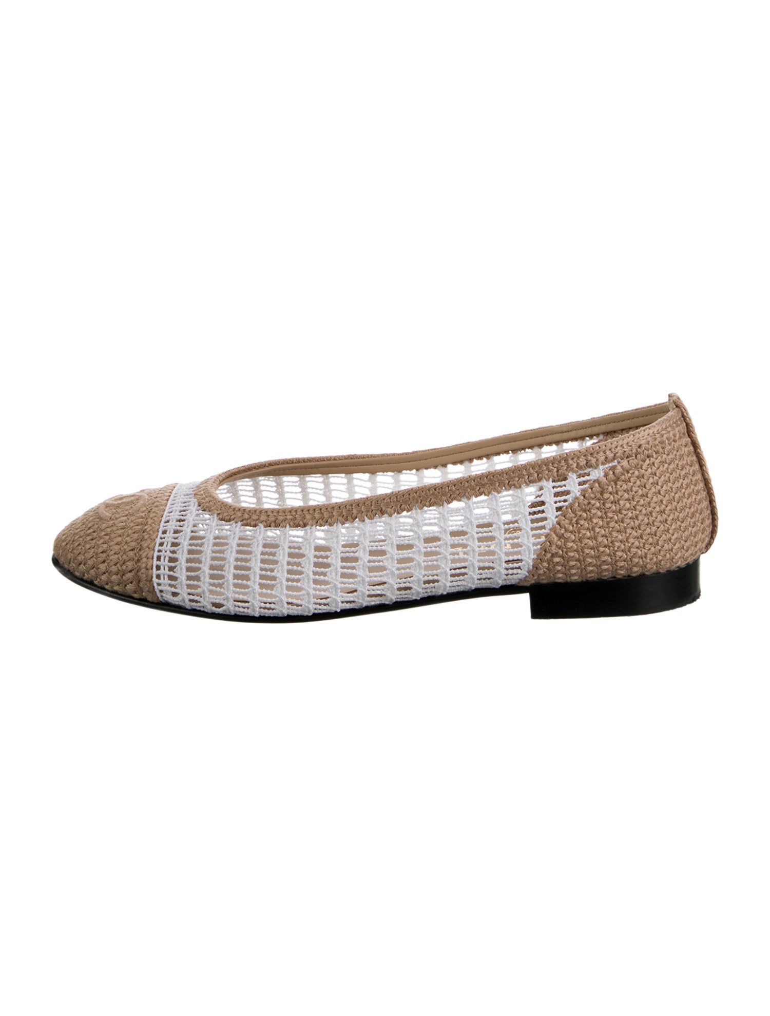 Chanel 2025 Interlocking CC Logo Ballet Flats
