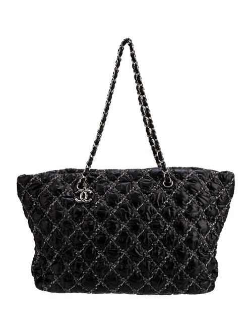 Chanel Tweed On Stitch Bubble Tote