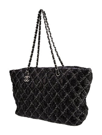 Chanel Tweed On Stitch Bubble Tote