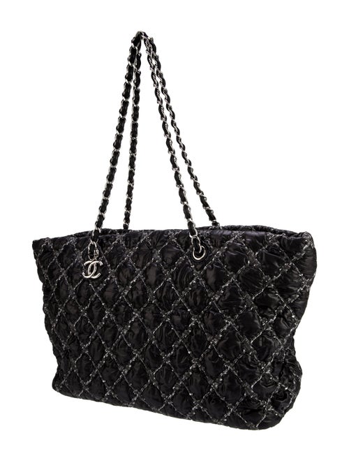 Chanel Tweed On Stitch Bubble Tote