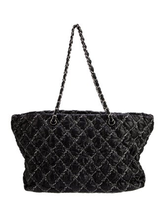 Chanel Tweed On Stitch Bubble Tote