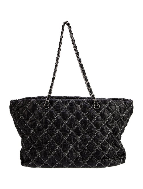 Chanel Tweed On Stitch Bubble Tote