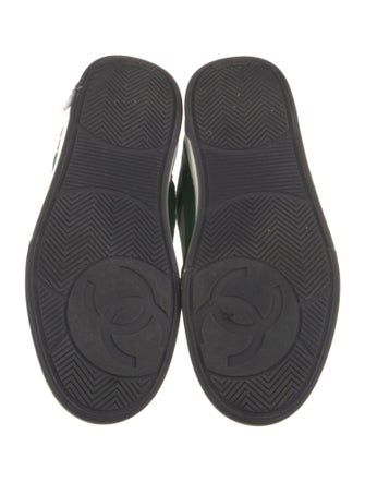 Chanel Interlocking CC Logo Suede Sneakers