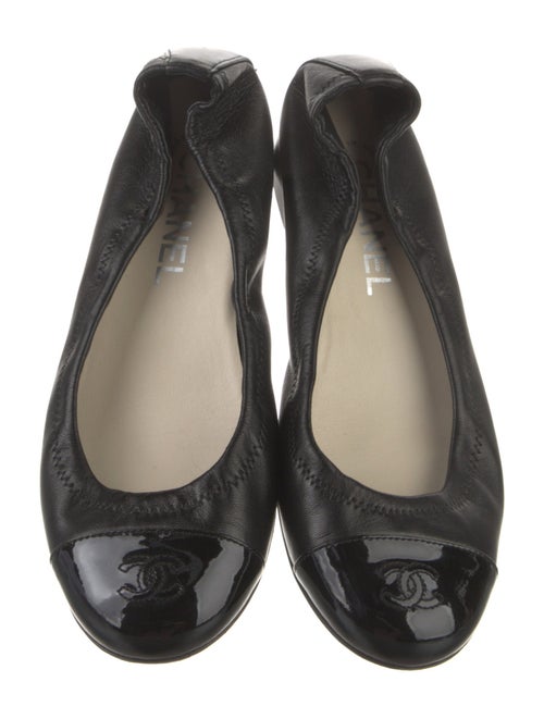 Chanel 2015 Interlocking CC Logo Ballet Flats