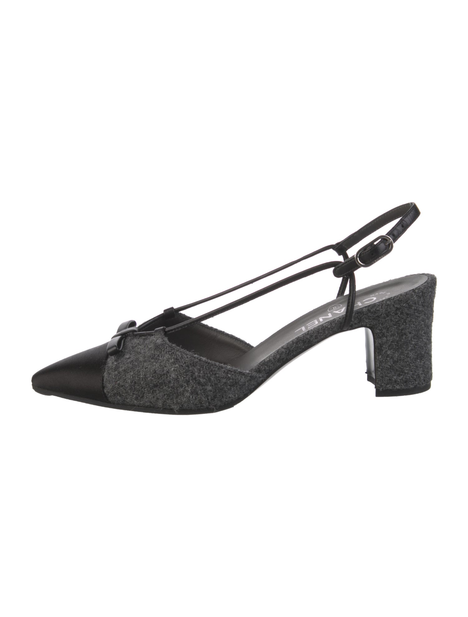 Chanel 2018 Interlocking CC Logo Slingback Pumps