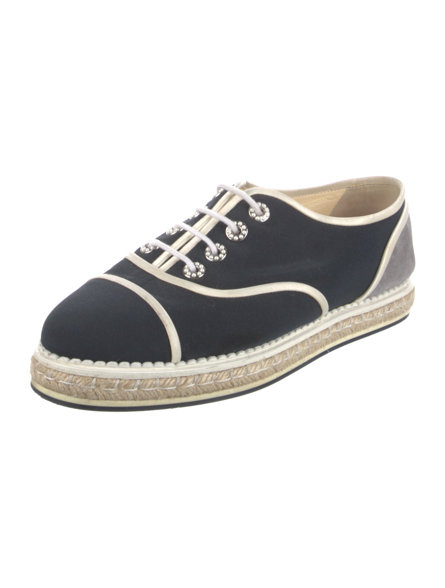 Chanel Interlocking CC Logo Espadrilles