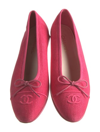 Chanel 2024 Interlocking CC Logo Ballet Flats