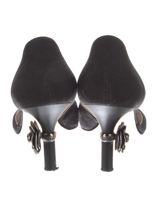 Chanel Interlocking CC Logo Canvas D'Orsay Pumps