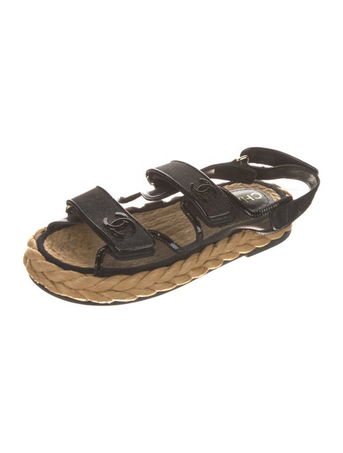 Chanel Interlocking CC Logo Mesh Slides