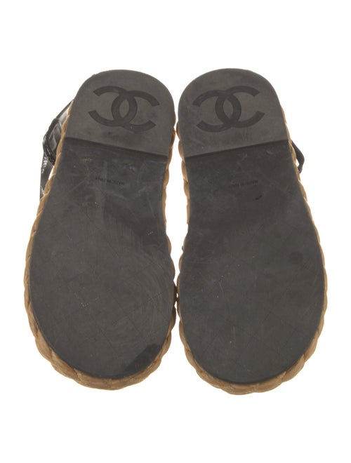 Chanel Interlocking CC Logo Mesh Slides