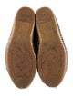 Chanel Interlocking CC Logo Leather Espadrilles
